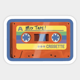 Mix Tape - Orange Sticker